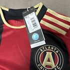 Adidas 2023-24 Atlanta United Fc 17s Home Jersey Black red Kids Xs New  70