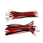 10 Pairs Jst-xh 2 54mm 2 Pin Male And Female Connector Plug With 10cm 22 Awg    