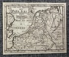    1717 Low Countries Map 17 Provinces Netherlands Belgium Pherotee De La Croix   