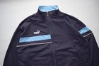 Puma Vintage Track Jacket Navy Blue Light Blue Size Xxl