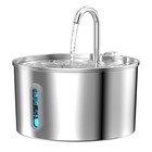 2 2l 3 2l Stainless Steel Cat Water Fountain Automatic Dispenser For Pets