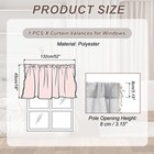 18  W X 52  L Curtain Valances For Windows  Light Gray  Set Of 1 Panel