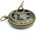 Vintage Directional  Magnetic Sundial Clock  Pocket Marine Compass  Gift Replica