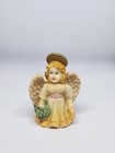 Vintage Angel Bobblehead Nodder Figurine     Removable Head  Cream   Yellow Resin