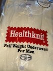 50s Vtg Healthknit Long Sleeve Ankle Length Unionsuit Cotton Xl 46-48 Underwear