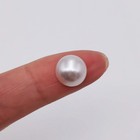 600 Pcs 10mm White Flat Back Half Round Pearl Cabochon Beads For Diy Craft