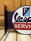 Vespa Service Flange Sign Scooter Moped Parts Piaggio Vintage Style Wall Decor