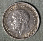 Great Britain 1935 Silver   3  Pence   George V  99    Tracked Shipping