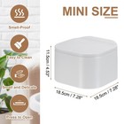 Mini Trash Cans  0 8 Gallon Press Type Small Desktop Trash Can  Nordic Gray