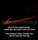 For 14-16 Lexus Is Red Headlight Drl Headlight Tint Decal Overlay Vinyl 250 350
