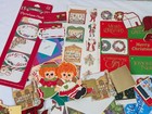 Vintage Christmas Gift Tags   Labels Lot Mixed Hallmark 100  Pcs Stickers Bulk