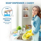 2026 Premium Soap Dispenser 13oz With Sponge - Kitchen Countertop Sink Use