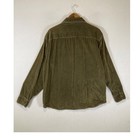 Vintage Gap Mens Med Olive Green Corduroy Full Zip Jacket Workwear Shirt Jacket