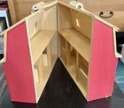 Melissa   Doug - Fold And Go Two Story Red Wooden Barn   Horse Stable - Lot Of 2