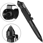 1 Tactical Pen Aluminum Self Defense With Glass Breaker Pen Writing Black Edc