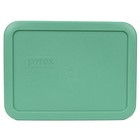 Pyrex 7210-pc 4 Pack Rectangular Green Plastic Replacement Lid Cover Made In Usa