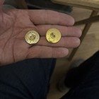 Two  2  Ussr Ccc Cp Soviet Army Star Hammer sickle Uniform Buttons                  16