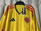 Colombia 26 27 Home Long Sleeve Adidas Climacool  Authentic Jersey M Nwt Jz8789