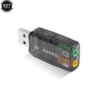 Usb External Sound Card Adapter 3 5mm Stereo Audio Jack For Pc Laptop Headset