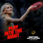 Light-up Flying Disc - Rechargeable  Multi Color  Motion Activated Frisbee - Tee