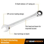 Gearwrench 12 Pt  Ratcheting Combination Wrench  1 4  - 9008 0 250 Inch  White 