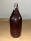 Vintage 1950s Schlitz Anchor Hocking Royal Ruby Red Glass 1 Quart Beer Bottle