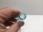 Small Antique Aqua Cylinder Medicine Bottle  Vial 