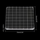 3  X 3  Acrylic Stamp Block Clear Stamping Block With Grid Lines Square