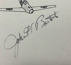 Wwii Ace Usn Navy Pilot John Bartol Vf-16 Signed Card