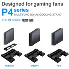 Vertical Stand Cooling Fan Dual Controller Charger Dock Station For Ps4 Slim pro