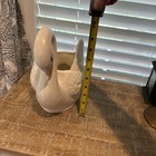 Vintage Midcentury White Ceramic Swan Unbranded
