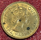 High Grade Au Details 1979 Hong Kong 10 Cents Coin-jan202