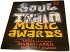 Soul Train 1999 Awards Flat Poster 12 X 12 Promo 2 Sided  Rare  Tag Graffiti Art