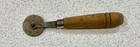 Reduced   Vintage Pie Dough Cutter Wheel With Wooden Handle 6 5  Long