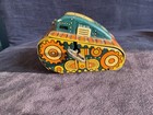 Vintage Louis Marx 1950   s Turnover Tank No  5 Tin Litho Wind-up Toy