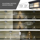 Motion Sensor Outdoor Ceiling Light black Flush Mount Ceiling Light Fixture