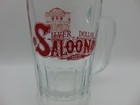 Silver Dollar City Saloon Show Vintage Glass Beer Stein Mug Branson Missouri
