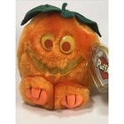 4 Vtg Puffkins Halloween Plush Jack O lantern Pumpkin Scarecrow Frankenstein Nwt