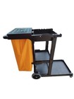 Simpli-magic Janitorial Cart  330 Lbs Capacity     3-shelf Commercial Housekeeping