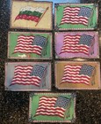 Tobacco Felt World Flags Lot   7 Cigar Cigarette Vintage Antique Premium Item