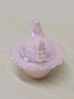 Mosser Mini Hen Chick On Nest Pink Crown Tuscan Carnival Salt Cellar