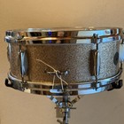 Gretsch Early 1960   s Dixieland Snare Drum Rewrapped In Pink Champagne Sparkle