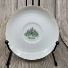 Vintage Walt Disney Disneyland Castle Tinkerbell Tea Cup Saucer Gold Trim