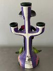 Vntg Day Of The Dead Alfonso Castillo Tree Of Life Male Figurine Candle Holder