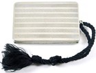 Vintage Wightman   Hough C1920   s Silvertone Vanity Wristlet Compact