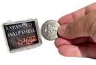 Expanded Half Dollar Shell Tails Coin Magic Trick Magician Prop Fake Cover Royal