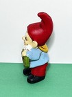 Vintage Christmas Garden Gnome Elf Hand Painted Ceramic Figure Holiday Decor