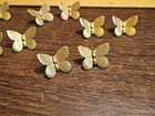 Lot Of 10 Butterfly Post Earrings France Vintage 60s Brass Stampings Jewelry 