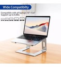 Ls03 Aluminum Ergonomic Laptop Stand For 10-15 6  Notebooks  Silver
