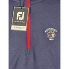Footjoy Fj Junior Fit Golf Pullover Long Sleeve Zip Top Kids Size L Navy White
